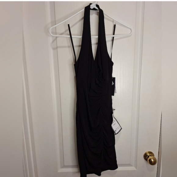 NWT/ CITY STUDIO /SMALL/HALTER STYLE LITTLE BLACK DRESS - Picture 15 of 16